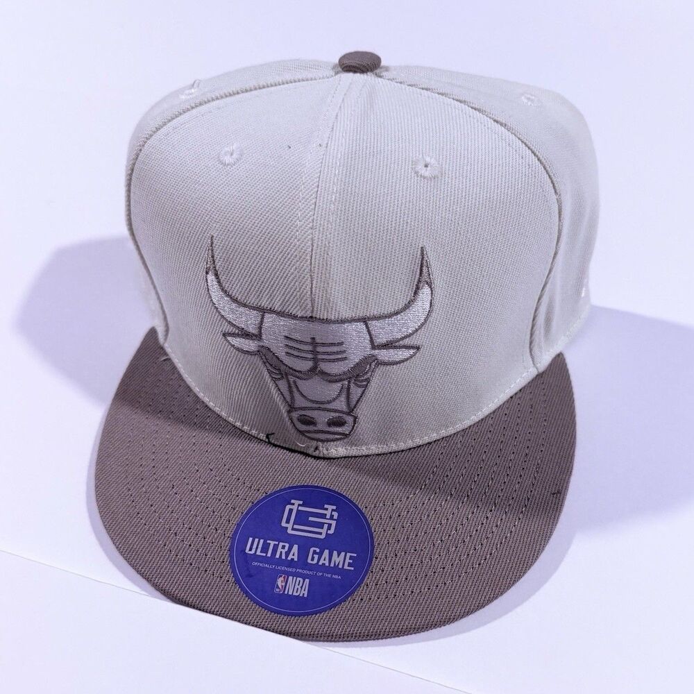 Ultra GAME Chicago Bulls NBA Cap Gray/White One Size Basketball